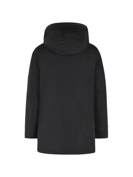 Geacă parka Woolrich cu glugă negru