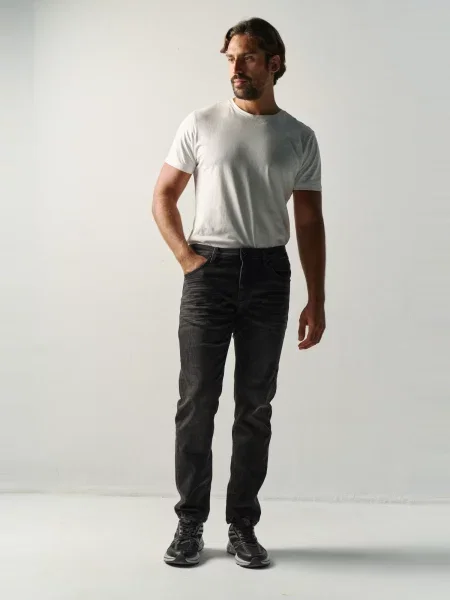 KOROSHI Džínsy denim čierny