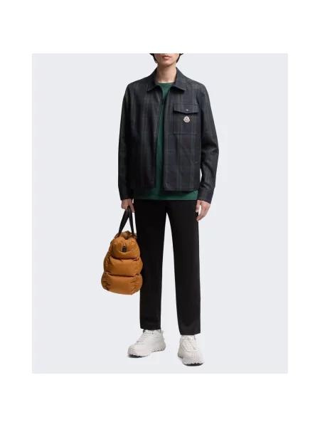 Spodnie dresowe Moncler ze stretchu czarne