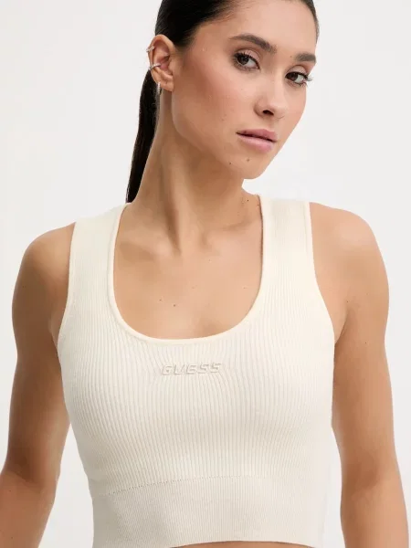 Шерстяной топ Guess бежевый
