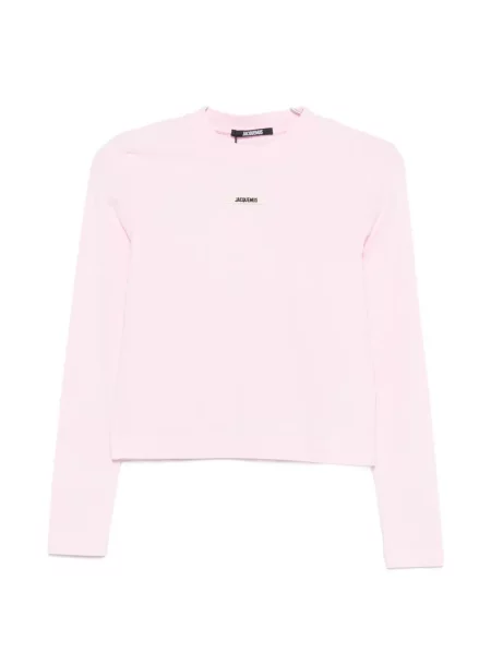 Tricou Jacquemus cu autograf roz