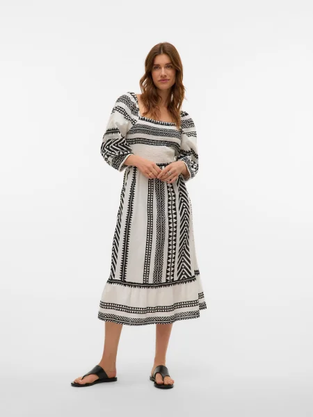 VERO MODA Ruha VMDICTHE fekete fehér