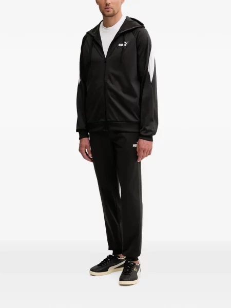 Hanorac cu glugă Puma cu imagine negru