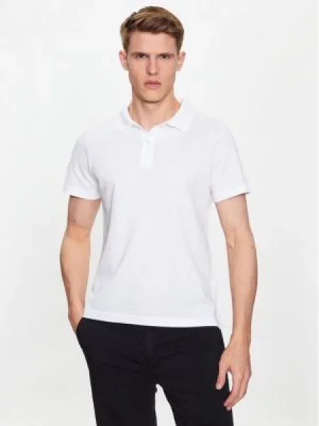Trussardi Polo Emboidered Regular Fit λευκό