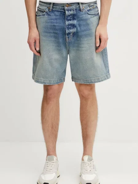 RHUDE Boxy Traxedo pantaloni scurți din denim bărbătești