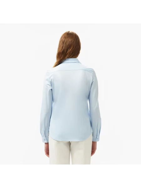 Lacoste Koszula Slim Fit Jasnoniebieska niebieski