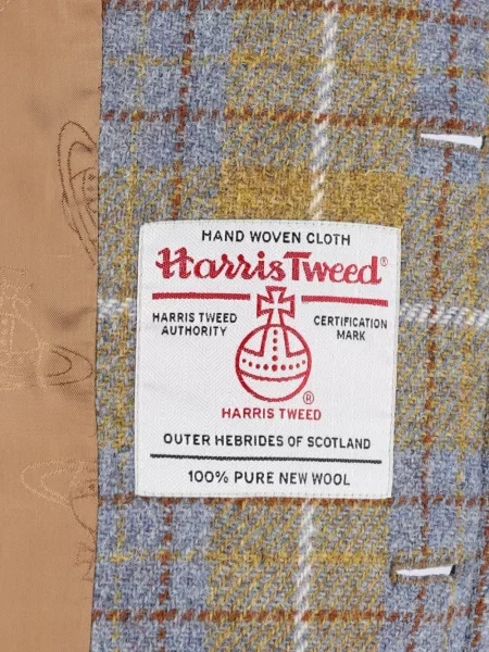 Pledas paltas Vivienne Westwood tvido geltona