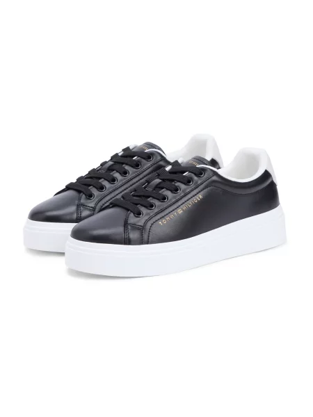 Tommy Hilfiger Sneakersy Chic Cupsole Čierna biela