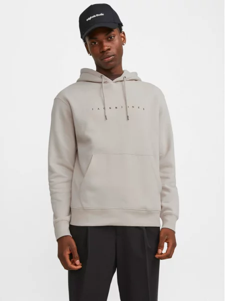 JACK & JONES Sweater majica Star / crna bež