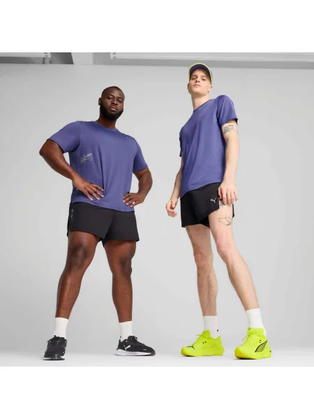 Spodenki Puma M Run Knit 3 Split Dorosłych czarne