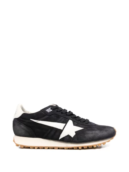 Sneakerși Golden Goose din piele de căprioară negru