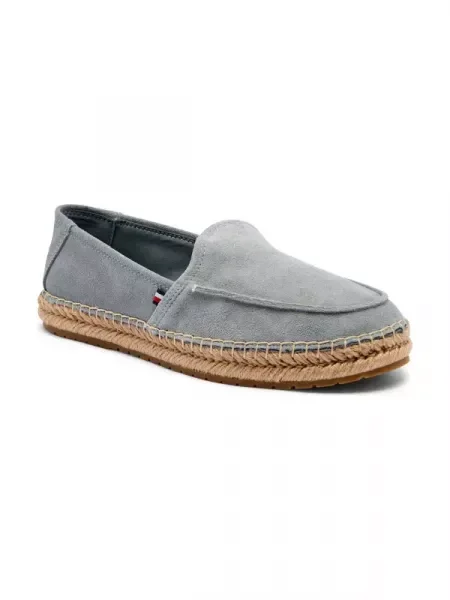 Tommy Hilfiger Espadrile | piele întoarsă gri
