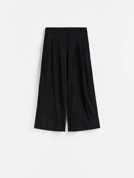Reserved Pantaloni cu adaos de negru