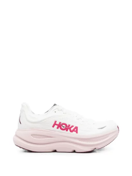 Sneakerși Hoka cu șireturi din dantelă alb