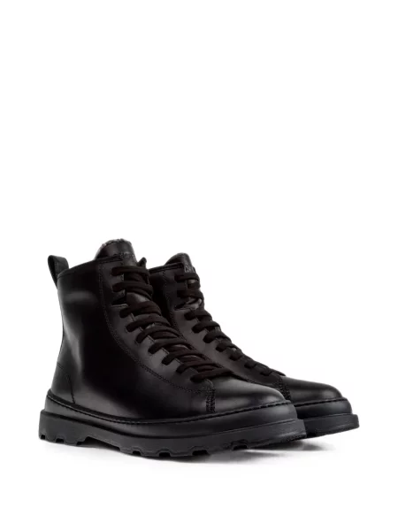 Botine Camper cu șireturi din piele negru