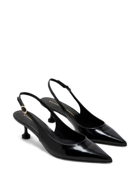 Pantofi cu toc Stuart Weitzman slingback negru
