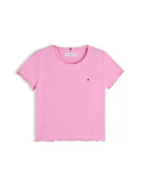 TOMMY HILFIGER Tričko Essential Extra Slim Short Sleeve' ružová