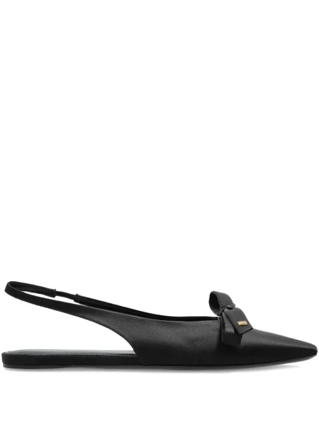Pantofi cu toc Balenciaga cu funde fără toc negru