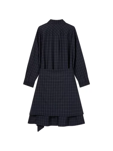 Rochie Tomboy în carouri plic albastru