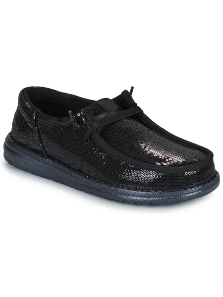 Pantofi Heydude cu paiete negru