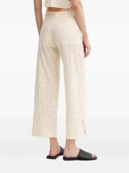 Pantaloni Sessun cu broderie evazate