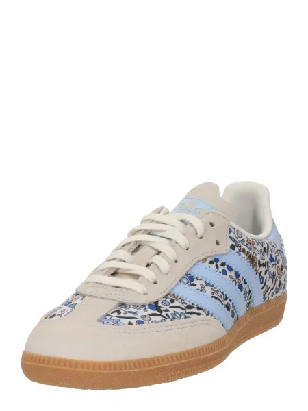 ADIDAS ORIGINALS Tenisice Samba OG x Liberty London svijetloplava / bež siva / tamno zelena bijela