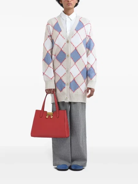 Geantă shopper Marni roșu