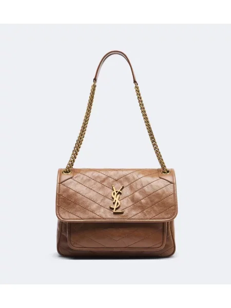 Geantă Saint Laurent din piele maro