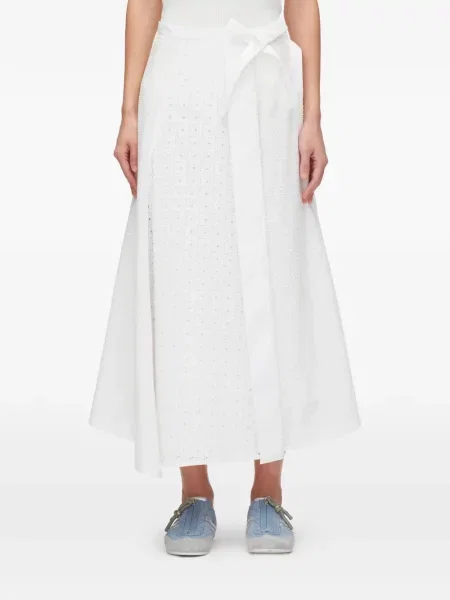 Миди пола 3.1 Phillip Lim до коляното връзки бяло