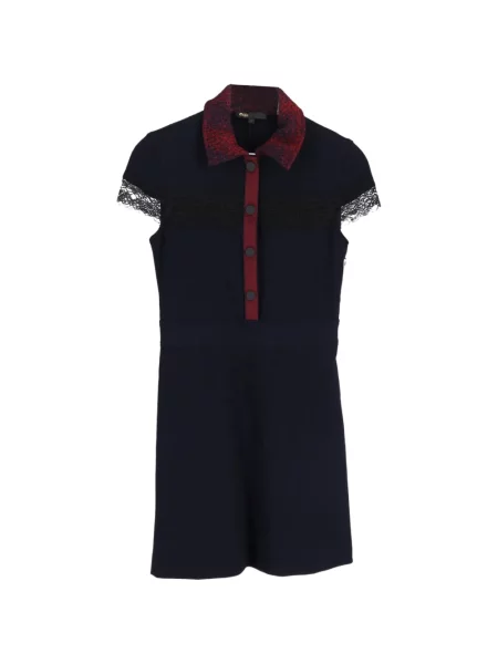 Rochie mini Maje din dantelă de costum albastru