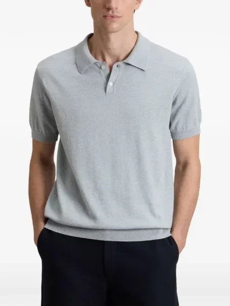 Tricou polo Woolrich scurt albastru