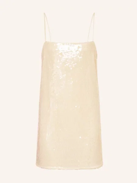 Rotate Sukienka Koktajlowa Sequin Z Cekinami weiss biała