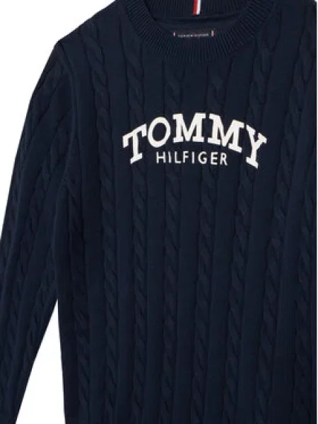Tommy Hilfiger Megztinis Graphic D Tamsiai mėlyna