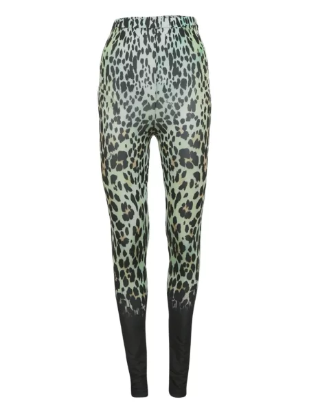 Leggings Roberto Cavalli cu imagine verde