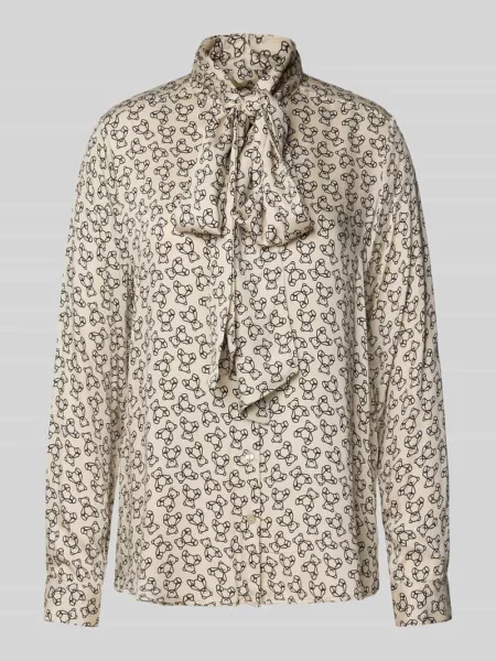 Bluzka o kroju slim fit z wiązanym detalem Milano Italy biała