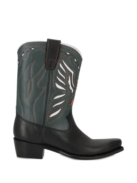 Botine Fortela din piele verde