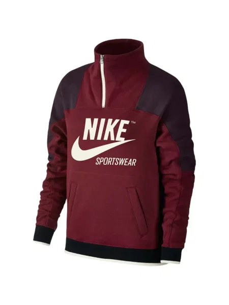 Lengvas tinklinis gėlėtas marškinėliai Nike raudona