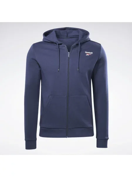 Bluza dresowa REEBOK RI FT z kapturem niebieska