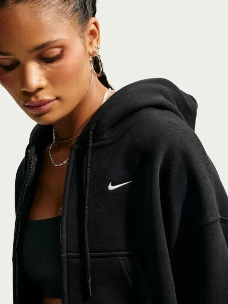 Nike Sportswear кофта на застібці з капюшоном з бавовною Studio Fleece