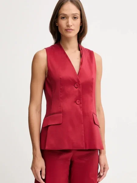 Елек Pedro del Hierro бордо с едно копче червено