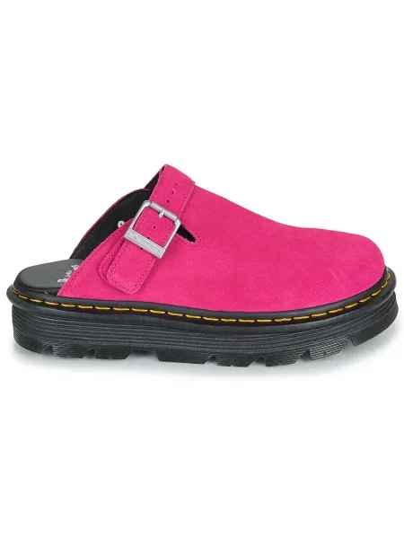 Pantofi Dr. Martens din piele de căprioară roz