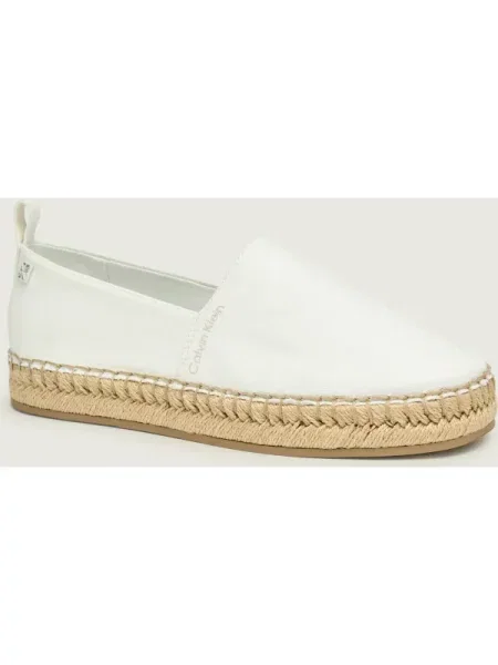 Espadrilles Calvin Klein Oblique Espadrille Canvas fehér