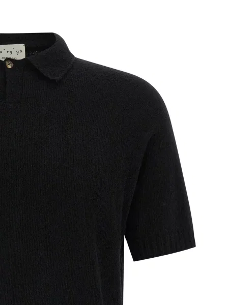 Polo Ma'ry'ya scurt negru