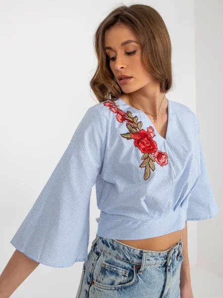 Cropp bluză Fashionhunters alb