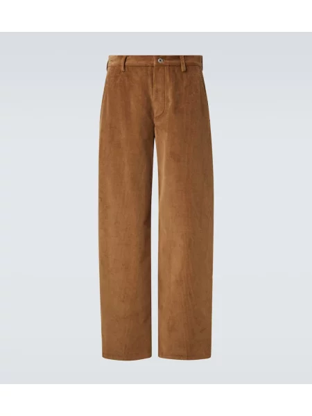 Pantaloni Loewe de catifea cord maro