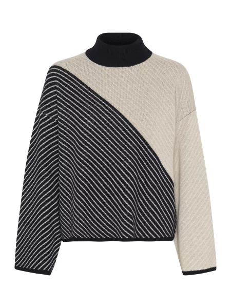 InWear Svetr RancelI / noční modrá béžová