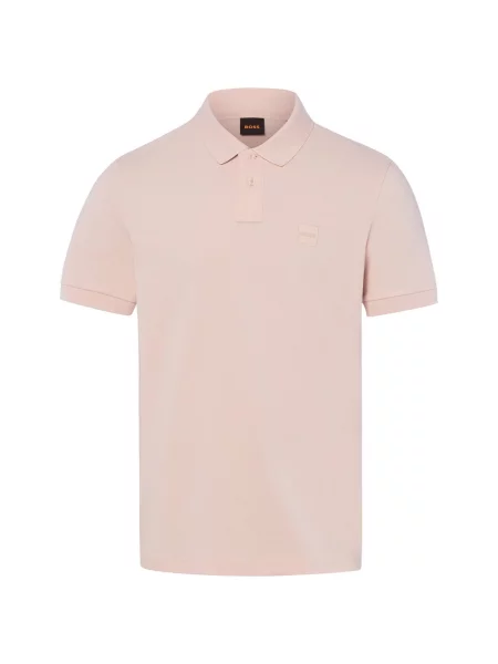 BOSS Orange koszulka polo Passenger Mężczyźni S różowy