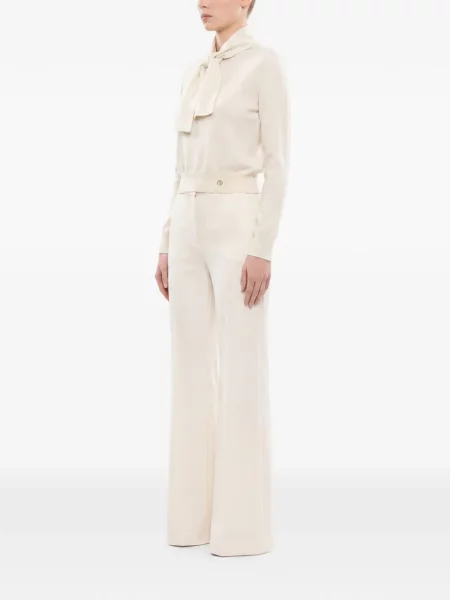 Pantaloni Saiid Kobeisy alb