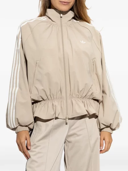 Τρέξιμο παντελόνι Adidas με κορδόνι με βολάν μαύρο