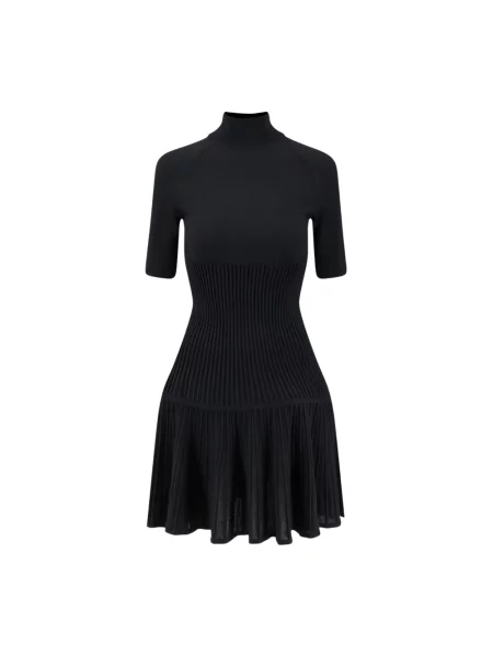 Sukienka Alaïa wełniana czarna